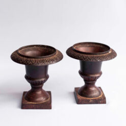 Antique Metal Candle Holders