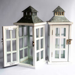 White Window Paned Lanterns