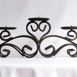 Wrought Iron Pillar Candle Holder