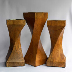 Wooden 3 Tier Pillar Holders