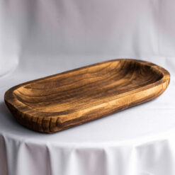 Carved Wooden Dough Bowl