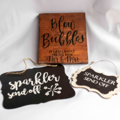 Sparkler Send Off Chalkboard Signs