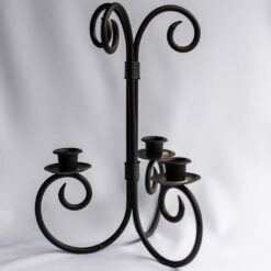 Wrought Iron Candlestick Holder