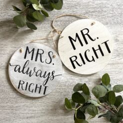 Mr. & Mrs. Chair Signs