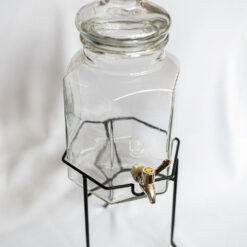 Glass Beverage Dispenser w/Stand