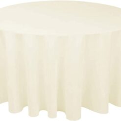 Ivory Round Tablecloth