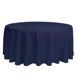 Navy Round Tablecloth