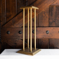 Tall Gold Painted Wooden Stands