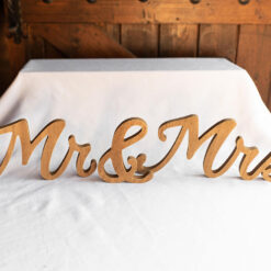 Mr & Mrs Table Signs
