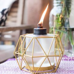 Gold Metal Table Torch