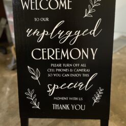 Unplugged Ceremony Sign