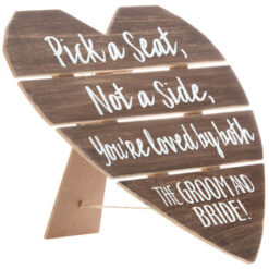 Pick a Seat Heart Sign