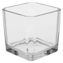 Square Glass Candle Holder