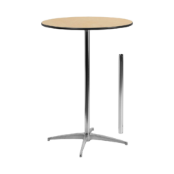 Round Wood Cocktail Table
