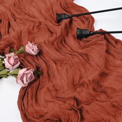 Terracotta Cheesecloth Gauze
