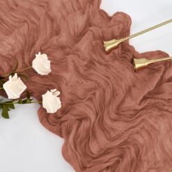 Dusty Blush Cheesecloth Gauze