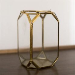 Small Glass Geometric Lantern