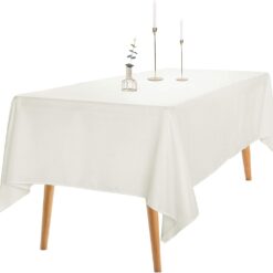 Ivory Rectangular Tablecloth (8ft)
