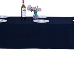 Navy Rectangular Tablecloth (6ft)
