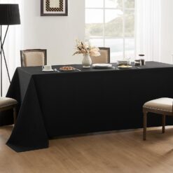 Black Rectangular Tablecloth (8ft)