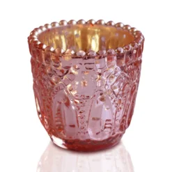 Pink Mercury Glass Votives