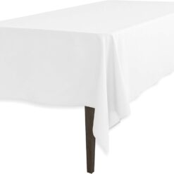 White Rectangular Tablecloth (8ft)