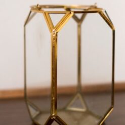 Large Glass Geometric Lantern