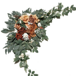 Burnt Orange & Terracotta Arch Flower Set