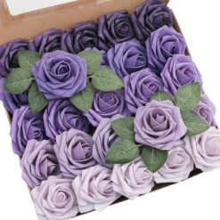 Lavender Variety Artificial Flowers Combo Box Set