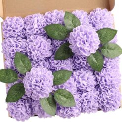 Lilac Artificial Flowers Combo Box Set