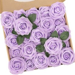 Lilac Artificial Flowers Combo Box Set
