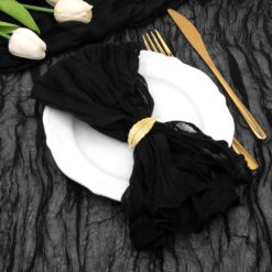 Black Gauze Napkin