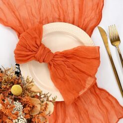 Burnt Orange Gauze Napkin