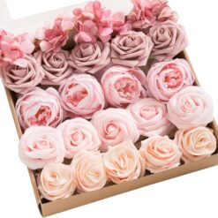Blush & Pink Artificial Flowers Box Set