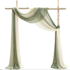 Sage Green Wedding Arch Drapery Set